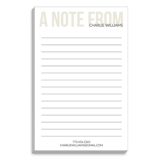 Bold A Note From Notepads